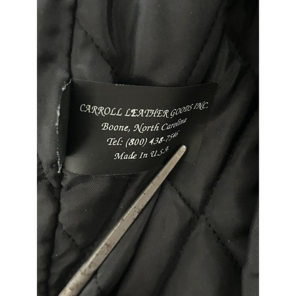 Vintage Universal Rider Motorcycle Leather Jacket Size 10 Black Fringe Moto - Picture 15 of 16